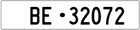 Truck License Plate